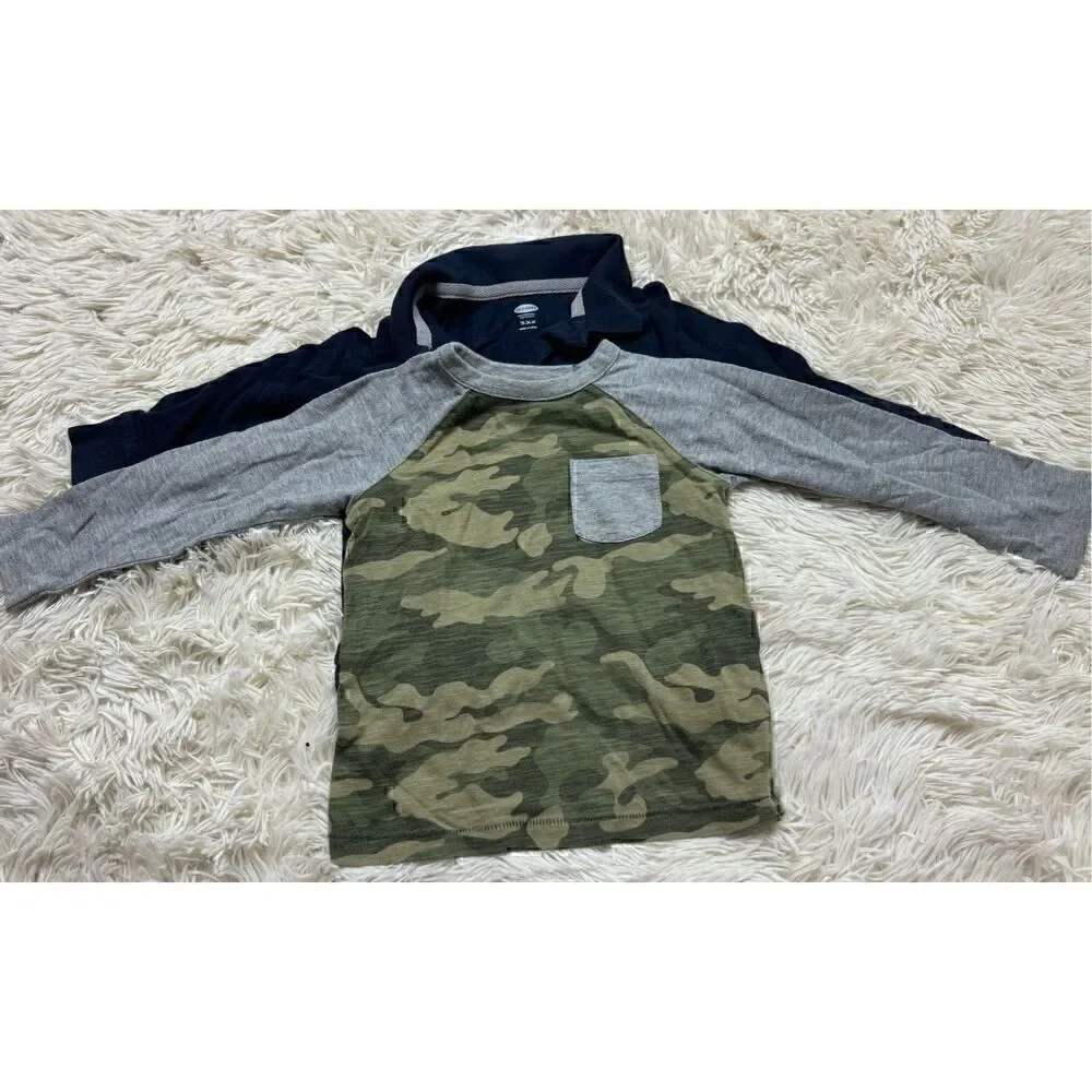 6 piece Boys Size 2T/24 month toddler long sleeve shirts and thermal bundle by C